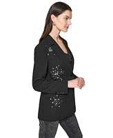 Karl Lagerfeld Paris Women's Embellished Blazer