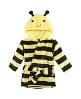 Hudson Baby Unisex Baby Plush Bathrobe and Toy Set, Bee, One Size