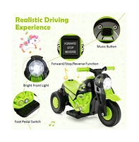 Vebreda 6V Kids Electric Ride on Motorcycle with Bubble Maker and Music