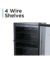 4.4 Cu. Ft. Beverage Cooler with Double Pane Glass Door Drink Fridge with 160-Can Capacity