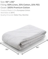Woodek Luxe Collection Down Alternative Cooling Comforter, Lightweight, 100% High-Quality Cotton, Breathable