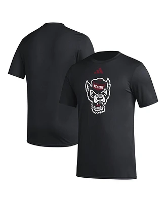 Adidas Men's Nc State Wolfpack Primary Locker Logo Pre-Game Aeroready T-Shirt