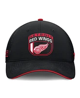 Fanatics Men's Black Detroit Red Wings 2024 Nhl Draft on Stage Trucker Adjustable Hat