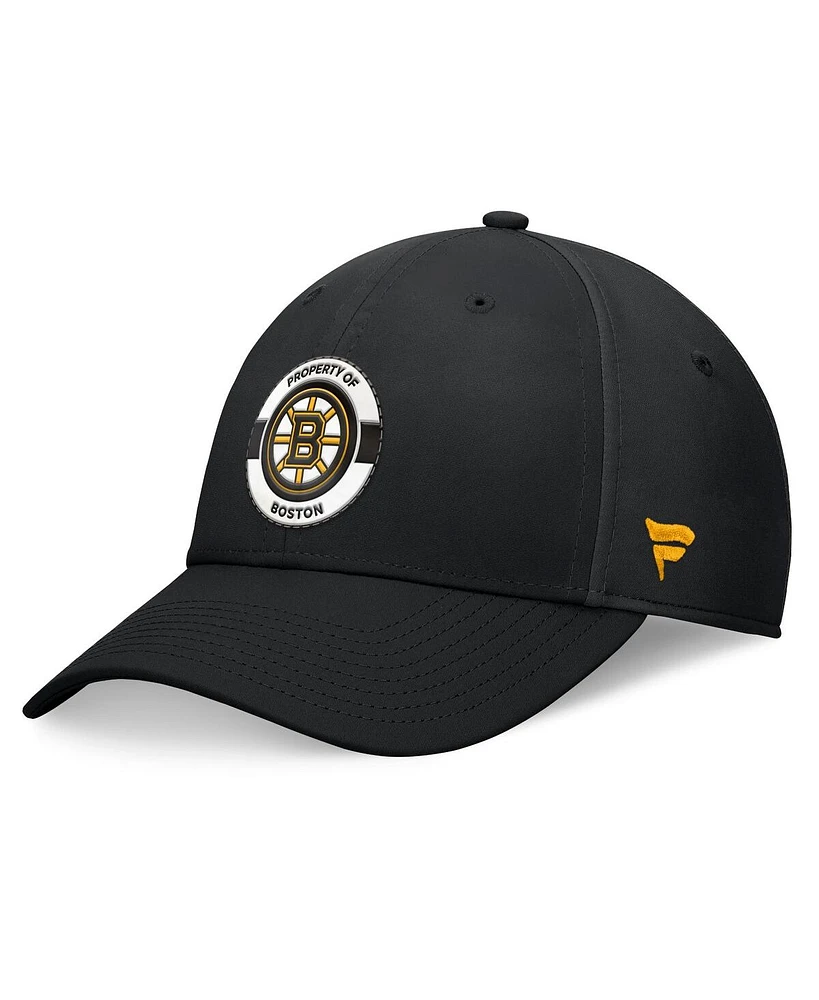 Fanatics Men's Black Boston Bruins Authentic Pro Training Camp Flex Hat