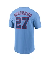 Nike Men's Vladimir Guerrero Powder Blue Montreal Expos Cooperstown Collection Fuse Name Number T-Shirt