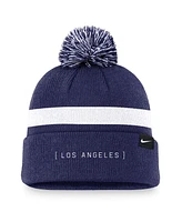 Nike Men's Royal Los Angeles Dodgers Hometown Peak Cuffed Knit Hat with Pom