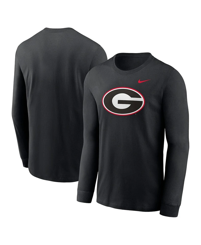 Nike Men's Georgia Bulldogs Primary Logo Long Sleeve T-Shirt