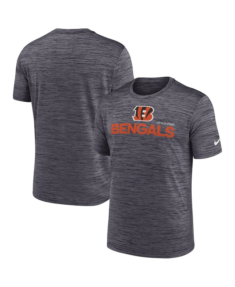 Nike Men's Black Cincinnati Bengals Blitz Velocity Modern Performance T-Shirt