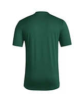 Adidas Men's Miami Hurricanes Locker Football Pre-Game Aeroready T-Shirt