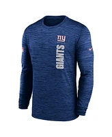 Nike Men's Royal New York Giants 2024 Sideline Velocity Performance Long Sleeve T-Shirt