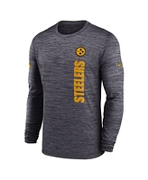 Nike Men's Black Pittsburgh Steelers 2024 Sideline Velocity Performance Long Sleeve T-Shirt