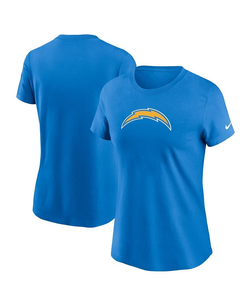 Nike Women's Powder Blue Los Angeles Chargers Primary Logo T-Shirt