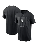 Nike Men's Black New York Mets Fashion Local T-Shirt