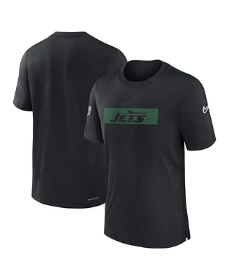 Nike Men's Black New York Jets Sideline Player Performance T-Shirt