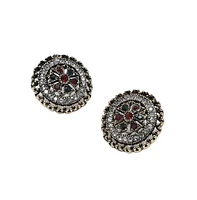 Sohi Women's Circular Stud Earrings