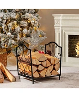 Givimo Heavy-Duty Steel Firewood Log Rack