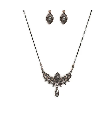 Sohi Women's Marquise Jewellery Set