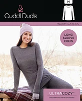 Cuddl Duds Petite Long-Sleeve Cozy Crewneck Top