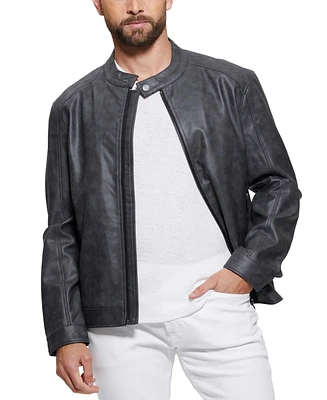 Guess Men's Fitted Bomber Jacket