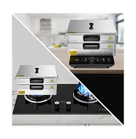 WeChef 2 Layer Rice Noodle Roll Steamer Machine Stainless Steel Extra Tray Cheung Fun