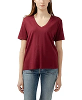 Jag Women's Drapey Luxe V-Neck Tee