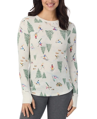 Cuddl Duds Cozy Stretch Thermal Crewneck Top