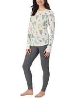 Cuddl Duds Cozy Stretch Thermal Crewneck Top