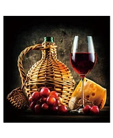 Simplie Fun Oppidan Home Wine And Cheese Pairing Acrylic Wall Art (40 H X 40 W)