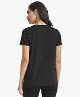 Calvin Klein Women's Foil-Graphic Crewneck T-Shirt