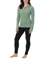 Cuddl Duds Fleecewear Half-Zip Hooded Top