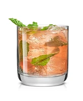 JoyJolt Faye Double Old Fashioned Whiskey Glasses, Set of 6