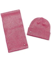 Kate Spade New York Women's Metallic Beanie & Scarf Boxed Gift Set