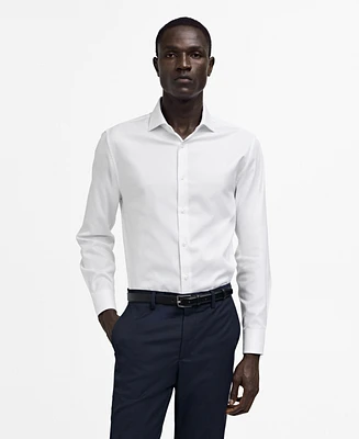 Mango Men's Structured Dress Shirt