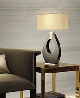 Nova of California Pearson 30" Linen 3-Way Rotary Switch Table Lamp