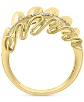 Effy Diamond Double Row Wavy Statement Ring (1/4 ct. t.w.) in 14k Gold