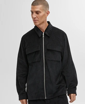 Mode of One Men's Relaxed-Fit Cord Shacket, Created for Macy's