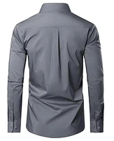 Blue Ice Men's Long Sleeve Classic Dress Shirt