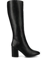 Journee Women's Ameylia Block Heel Knee High Boots