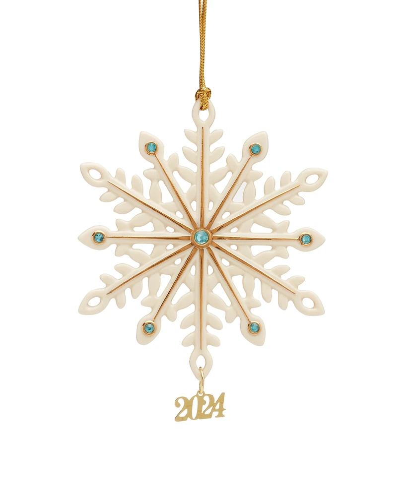 Lenox 2024 Annual Gemmed Snowflake Ornament