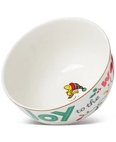 Lenox Snoopy Christmas All Purpose Bowls, Set of 4