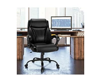 Sugift 400 Pounds Big and Tall Adjustable High Back Leather Office Chair