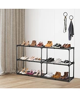Simplie Fun 2-Pack 3-Tier Wire Storage Shelves with Covers