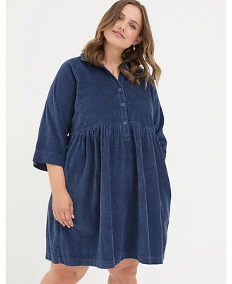 FatFace Plus Size Sara Bubble Cord Dress