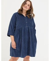 FatFace Plus Sara Bubble Cord Dress