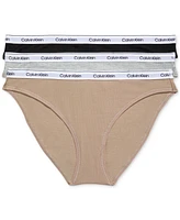 Calvin Klein Women's 3-Pk. Modern Logo Low-Rise Bikini Underwear QD5207