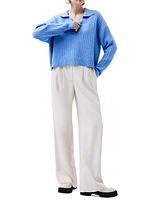 French Connection Women's Vhari Collared Long-Sleeve Sweater