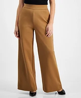 I.n.c. International Concepts Inc Petite High-Rise Wide-Leg Ponte Pants