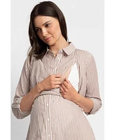 Seraphine Women's Stripe Shirt Dress