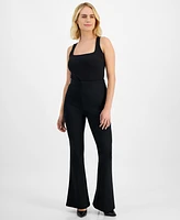 I.n.c. International Concepts Petite Ponte-Knit Flare Pants, Created for Macy's