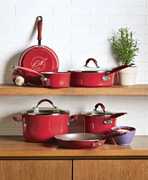 Rachael Ray Cucina Porcelain Enamel 14 Piece Nonstick Cookware and Measuring Cup Set